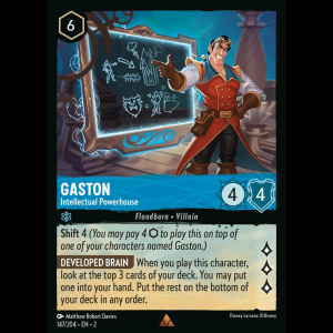 Lorcana Gaston - Intellectual Powerhouse - Rise of the Floodborn 2#147