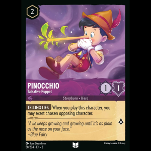 Lorcana Pinocchio - Talkative Puppet - Rise of the Floodborn 2#58