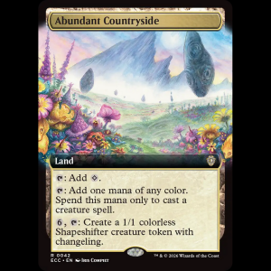 MTG Abundant Countryside Lorwyn Eclipsed Commander ecc#42