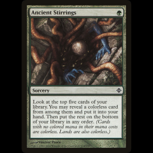 MTG Agitamiento antiguo (Ancient Stirrings) Rise of the Eldrazi roe#174