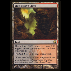 MTG Blackcleave Cliffs Scars of Mirrodin som#224