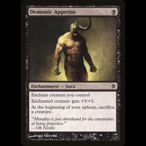 MTG Apetito demoníaco (Demonic Appetite) Rise of the Eldrazi roe#106