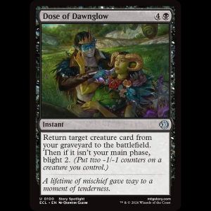 MTG Dose of Dawnglow Lorwyn Eclipsed ecl#100