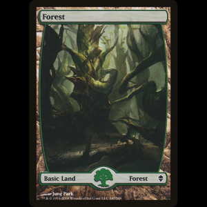 MTG Forest Zendikar zen#247