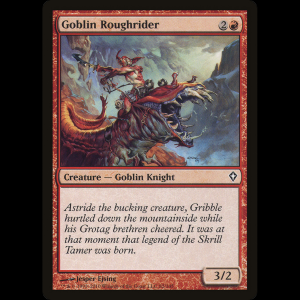 MTG Jinete audaz trasgo (Goblin Roughrider) Worldwake wwk#82