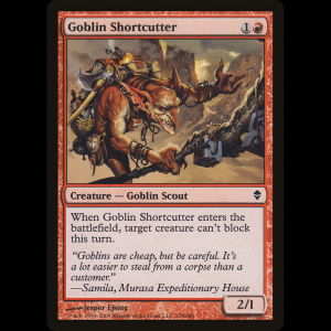 MTG Acortacaminos trasgo (Goblin Shortcutter) Zendikar zen#128