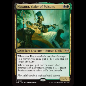 MTG Hapatra, Vizier of Poisons Lorwyn Eclipsed Commander ecc#123
