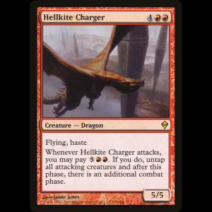 MTG Engendro cargador (Hellkite Charger) Zendikar zen#131