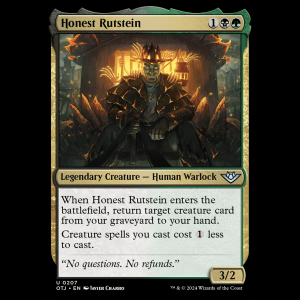 MTG Honesto Rutstein (Honest Rutstein) Outlaws of Thunder Junction otj#207