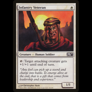 MTG Infantry Veteran Magic 2011 m11#18