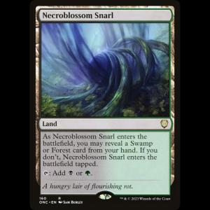 MTG Necroblossom Snarl Phyrexia: All Will Be One Commander onc#160