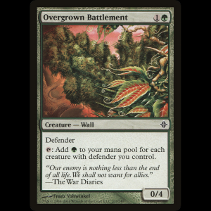 MTG Destacamento cubierto de hierbas (Overgrown Battlement) Rise of the Eldrazi roe#203