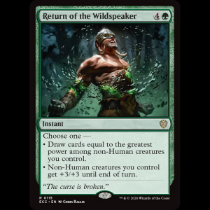 MTG Return of the Wildspeaker Lorwyn Eclipsed Commander ecc#115