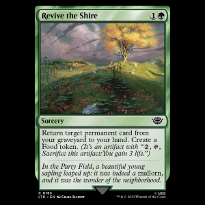 MTG Revive the Shire The Lord of the Rings: Tales of Middle-earth ltr#185