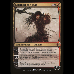 MTG Sarkhan el loco (Sarkhan the Mad) Rise of the Eldrazi roe#214