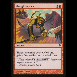 MTG Grito de masacre (Slaughter Cry) Zendikar zen#149