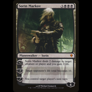 MTG Sorin Markov Zendikar zen#111