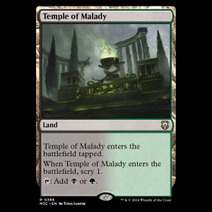 MTG Temple of Malady Modern Horizons 3 Commander m3c#388