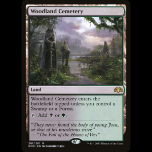 MTG Woodland Cemetery Dominaria Remastered dmr#261