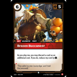 Riftbound Brazen Buccaneer - Origins - FOIL 002/298