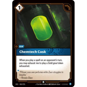 Riftbound Chemtech Cask - Spiritforged - FOIL 063/221