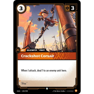 Riftbound Crackshot Corsair - Origins - FOIL 130/298
