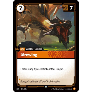 Riftbound Direwing - Spiritforged - FOIL 094/221