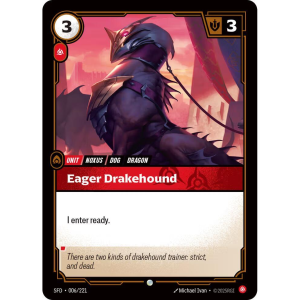 Riftbound Eager Drakehound - Spiritforged - FOIL 006/221