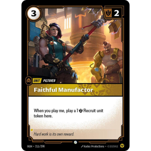 Riftbound Faithful Manufactor - Origins - FOIL 211/298