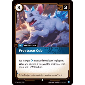 Riftbound Frostcoat Cub - Spiritforged - FOIL 067/221