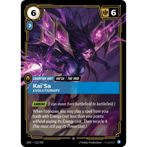 Riftbound Kai'Sa - Evolutionary - Origins 112/298
