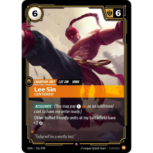 Riftbound Lee Sin - Centered - Origins 151/298