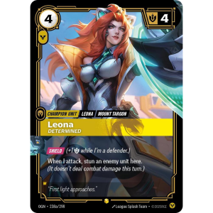 Riftbound Leona - Determined (Alternate Art) - Origins 238a/298