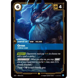 Riftbound Ornn - Forge God (Alternate Art) - Spiritforged 085a/221