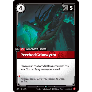 Riftbound Perched Grimwyrm - Spiritforged 015/221