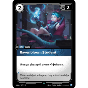 Riftbound Ravenbloom Student - Origins - FOIL 103/298
