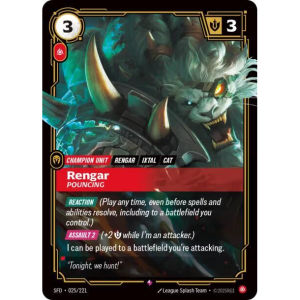 Riftbound Rengar - Pouncing - Spiritforged 025/221