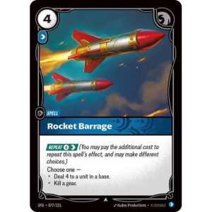 Riftbound Rocket Barrage - Spiritforged 077/221