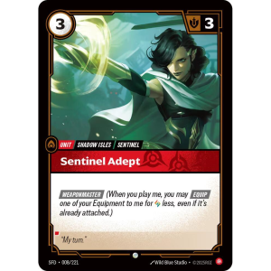 Riftbound Sentinel Adept - Spiritforged - FOIL 008/221