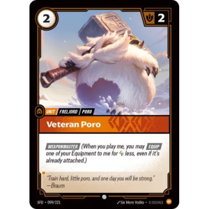 Riftbound Veteran Poro - Spiritforged 099/221