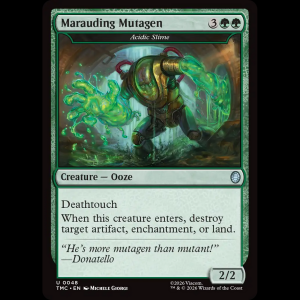 MTG Acidic Slime Teenage Mutant Ninja Turtles Eternal tmc#48