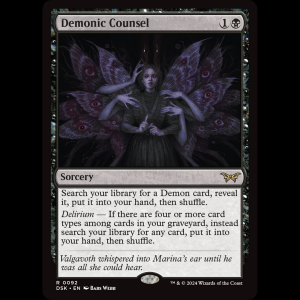 MTG Demonic Counsel Duskmourn: House of Horror dsk#92