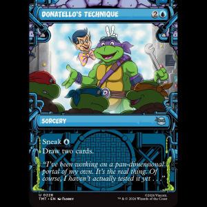 MTG Donatello's Technique Teenage Mutant Ninja Turtles tmt#228
