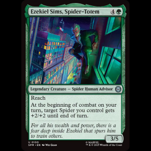 MTG Ezekiel Sims, Spider-Totem Marvel's Spider-Man spm#100