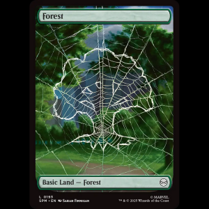 MTG Forest Marvel's Spider-Man spm#193