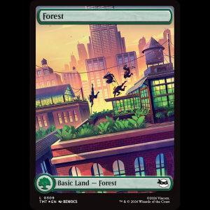 MTG Forest Teenage Mutant Ninja Turtles tmt#309