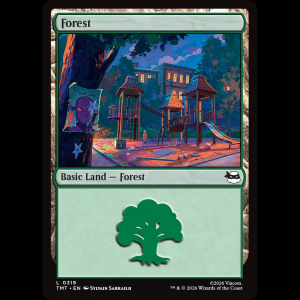 MTG Forest Teenage Mutant Ninja Turtles tmt#319