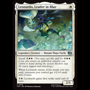 MTG Leonardo, Leader in Blue Teenage Mutant Ninja Turtles tmt#16