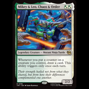 MTG Mikey & Leo, Chaos & Order Teenage Mutant Ninja Turtles tmt#158