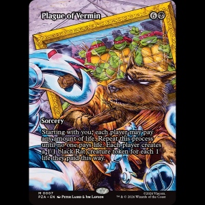 MTG Plague of Vermin Teenage Mutant Ninja Turtles Source Material pza#7